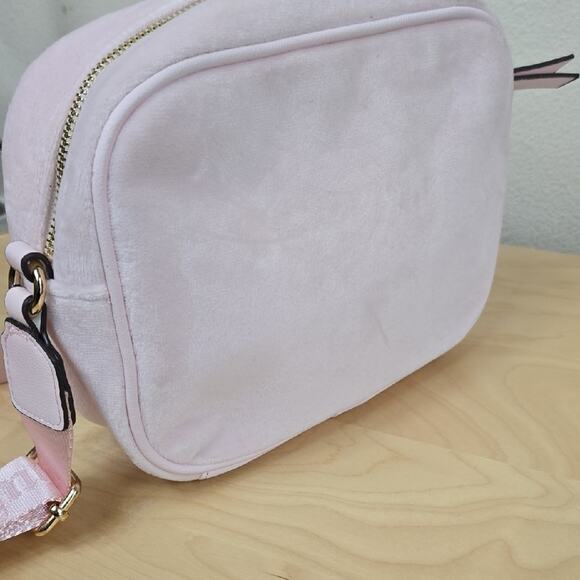 Juicy Couture Blush Velour Rhinestone Obsession Crossbody Bag – NWOT - Picture 6 of 10